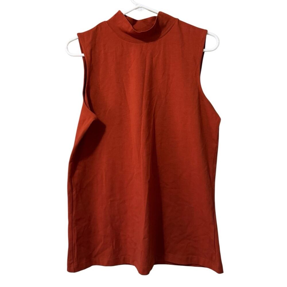 Christopher & Banks Find Your Fit Everyday Fit Medium Sleeveless Top Mock Neck